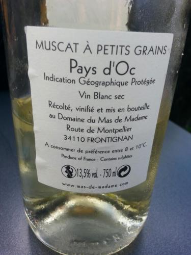 Pays Vin Blanc Sec Muscat À Petits Grains