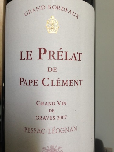 克莱蒙教皇堡副牌干红Le Prelat de Pape Clement