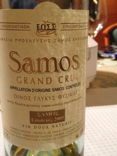 Union of Winemaking Cooperatives of Samos Muscat Samos Grand Cru