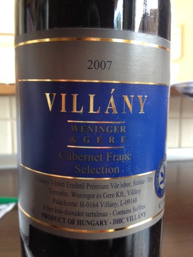 Gere Villany Selection Cabernet Franc