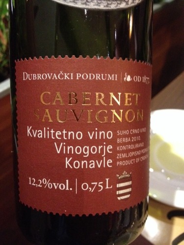 Kvalitetno Vino Vinogorje Konavle Cabernet Sauvignon