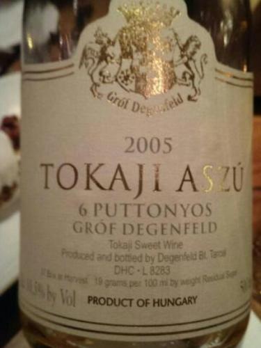 Tokaji Aszu 6 Puttonyos Grof Degenfeld