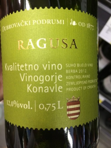 Ragusa Kvalitetno Vino Vinogorje Konavle