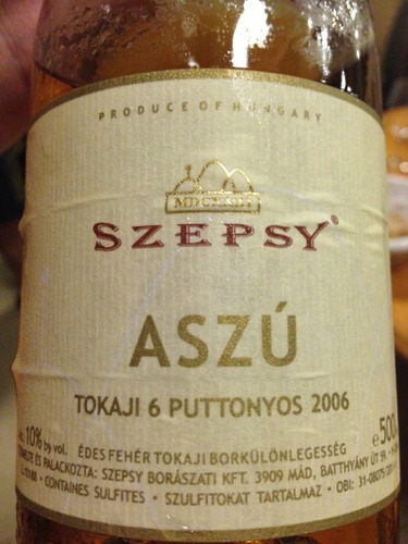 伊什特万赛普斯托卡伊阿苏6筐贵腐甜白Istvan Szepsy Tokaji Aszu 6 Puttonyos