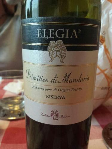 Elegia Primitivo Di Manduria Riserva 