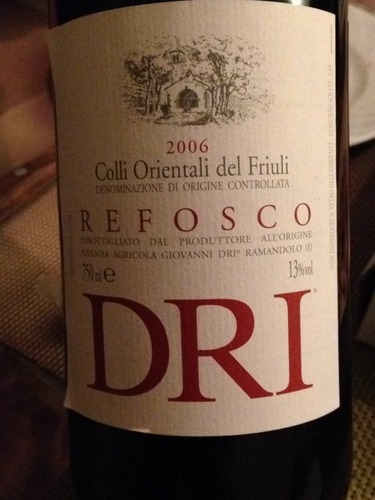 Giovanni Dri Refosco Colli Orientali del Friuli