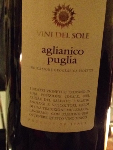 Vini del Sole Puglia Aglianico