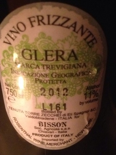 Vino Frizzante Marca Trevigiana Glera