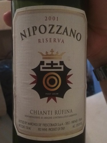 花思蝶酒庄索迪山珍藏红葡萄酒Marchesi de Frescobaldi Castello di Nipozzano Montesodi Riserva Chianti Rufina