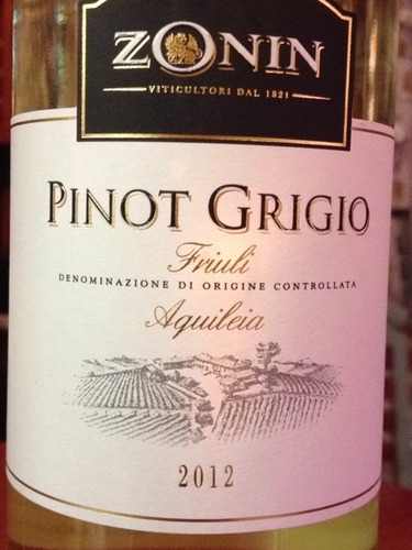 卓林阿奇雷亚灰皮诺干白	Friuli Aquileia Pinot Grigio