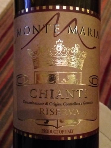 蒙特玛利亚基安蒂珍藏干红monte Maria Chianti Riserva