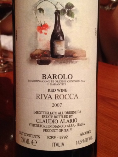 阿拉里奥里瓦罗卡巴罗洛干红Alario Claudio Barolo Riva Rocca