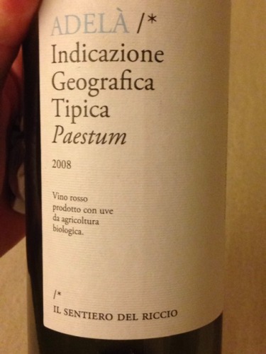 Adela Paestum Vino Rosso