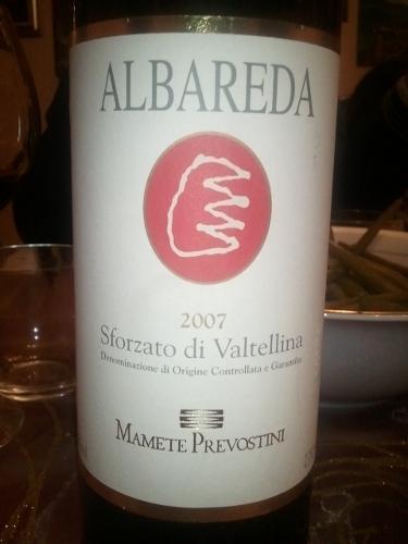 Albareda Sforzato di Valtellina