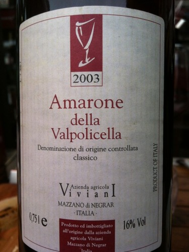 薇薇安妮酒庄阿玛罗尼瓦波利切拉经典干红Viviani Casa dei Bepi Amarone della Valpolicella Classico