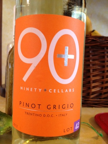 90布拉斯42号灰皮诺干白90+ Ninety Plus Cellars Lot 42 Trentino Pinot Grigio