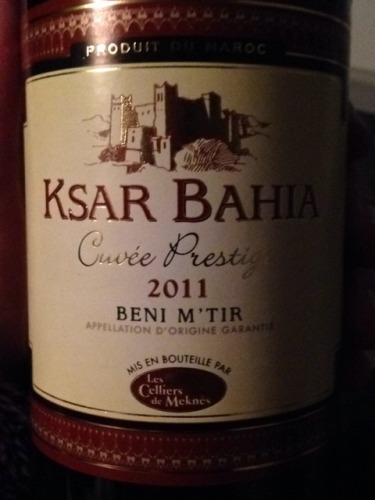 Zniber Ksar Bahia Beni M'Tir Cuvée Prestige