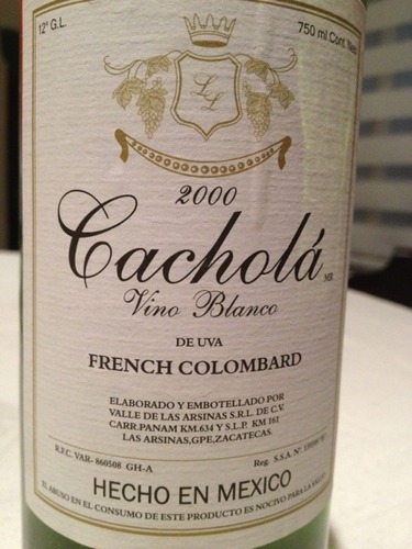 Cachola Blanco French Colombard