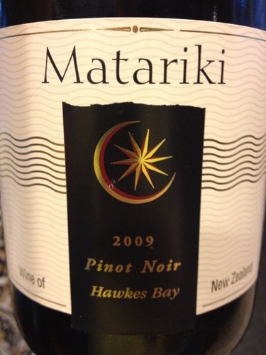 玛塔里奇黑皮诺干红Matariki Pinot Noir