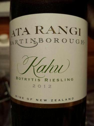 新天地卡湖雷司令贵腐甜白Ata Rangi Kahu Botrytis Riesling