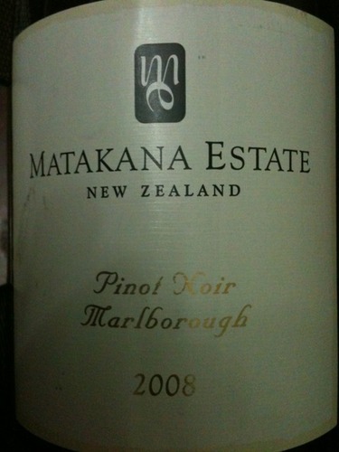 马塔卡纳黑皮诺干红Matakana Estate Pinot Noir