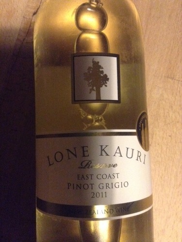 龙卡瑞珍藏灰皮诺干白Lone Kauri East Coast Reserve Pinot Grigio