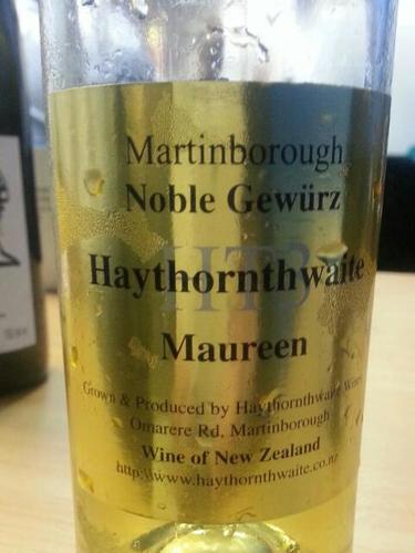 海顿维特莫林琼瑶浆贵腐甜白Haythornthwaite Maureen Noble Gewurztraminer