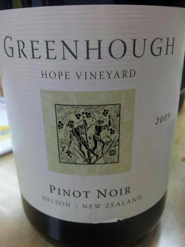 格林豪希望园黑皮诺干红Greenhough Hope Vineyard Pinot Noir