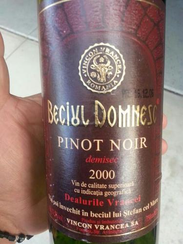 Beciul Domnesc Pinot Noir