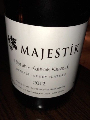 Majestik Denizli Guney Plateau Syrah Kalecik Karasi