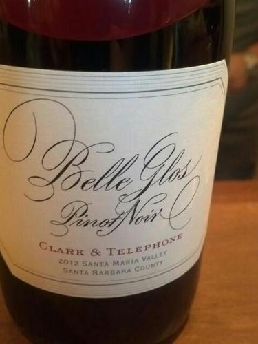 Belle Glos Pinot Noir Santa Maria Valley Clark & Telephone Vineyard