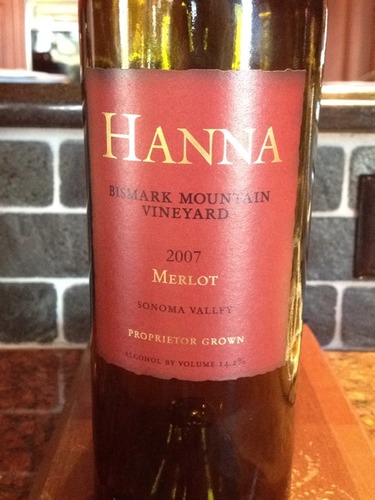 Bismark Mountain Sonoma Valley Proprietor Grown Merlot