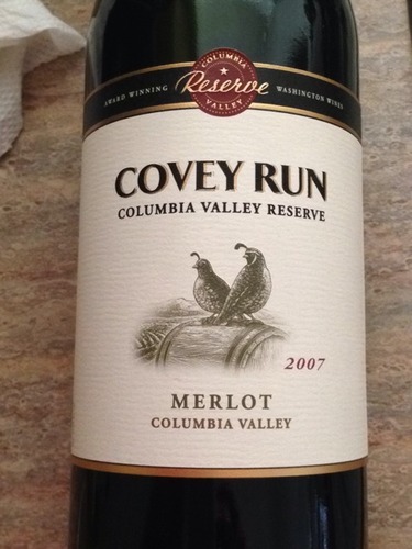 科维哥伦比亚谷珍藏梅洛干红Covey Run Columbia Valley Reserve Merlot