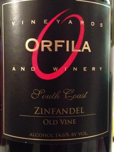 South Coast Zinfandel Old Vine