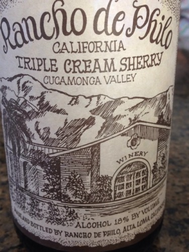 Cucamonga Valley Triple Cream Sherry