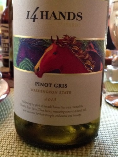 华盛顿小马灰皮诺干白14 Hands Pinot Gris