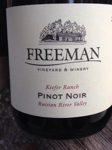 自由人酒庄凯夫黑皮诺干红Freeman Keefer RanChateau Russian River Valley Pinot Noir