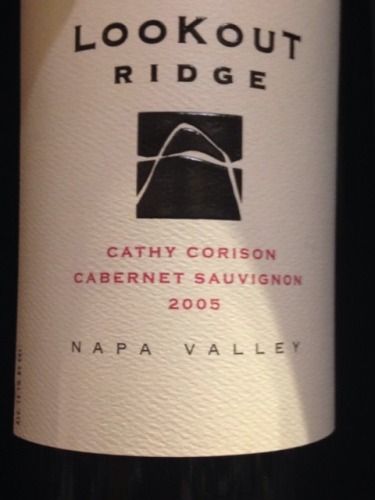 守望之山凯西赤霞珠干红Lookout Ridge Cathy Corison Cabernet Sauvignon