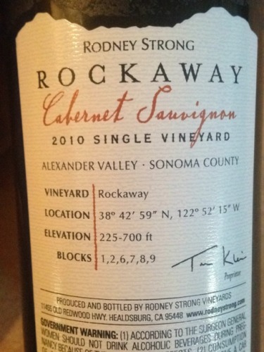 Rockaway Single Alexander Valley Sonoma County Cabernet Sauvignon