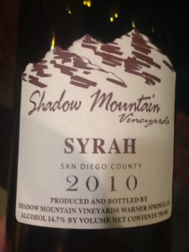 San Diego County Syrah