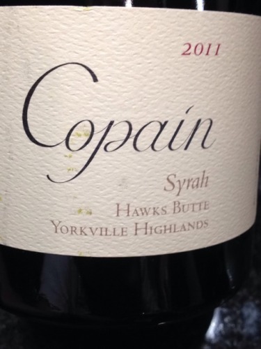 蔻普巴特约克维尔高地西拉干红Copain Hawks Butte Yorkville Highlands Syrah