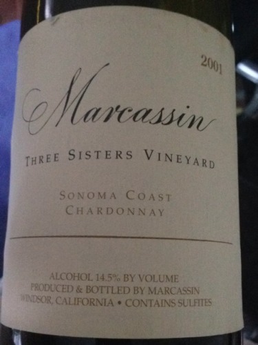 玛尔卡森三姐妹园霞多丽干白Marcassin Three Sisters Vineyard Chardonnay