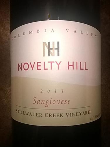 新奇山静溪葡萄园桑娇赛维干红Novelty Hill Stillwater Creek Vineyard Sangiovese