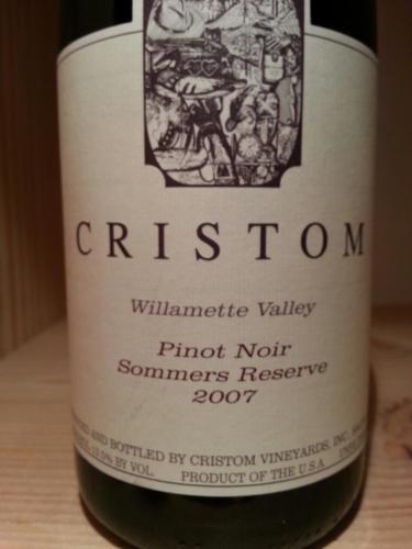 克里斯顿萨墨珍藏黑皮诺干红Cristom Sommers Reserve Pinot Noir