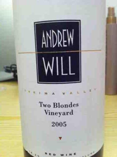 安卓威天空马双女郎干红Andrew Will Two Blondes Vineyard Red