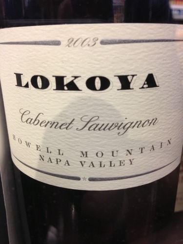 Lokoya Cabernet Sauvignon Howell Mountain