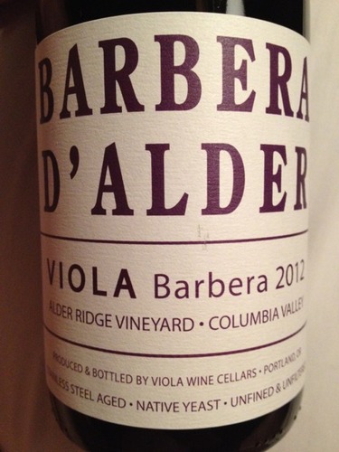 Alder Ridge Columbia Valley Barbera