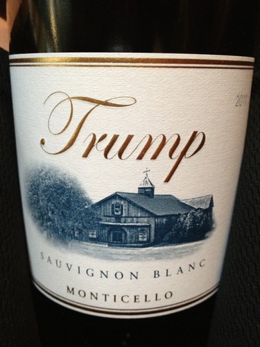 特朗普蒙蒂塞洛产区长相思干白Trump Monticello Sauvignon Blanc