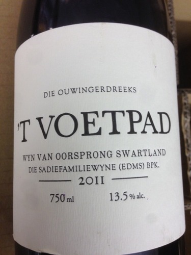 Sadie Family 'T Voetpad Swartland 