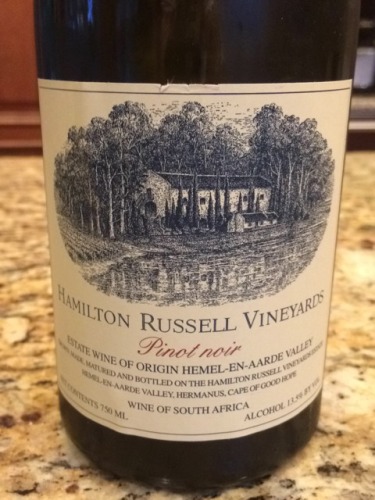 汉密尔顿黑皮诺干红Hamilton Russell Vineyards Pinot Noir